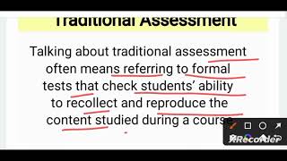 Traditional Assessment BEd 2nd year  what is Assessment Nature Functions of assessment [upl. by Ocin]