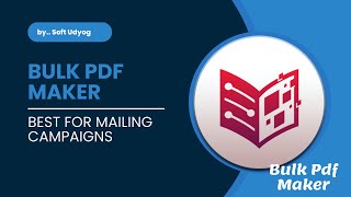 Bulk PDF Maker  PDF Maker  Content Maker PDF Creator by Soft Udyog  Email Content [upl. by Helas]