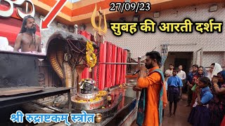 श्री रुद्राष्टकम् स्त्रोत प्रातः कालीन आरती  Satyanarayan babadham kosamnara raigarh chhattisgarh [upl. by Semela]