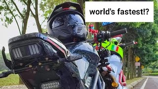 worlds fastest electric bike scooter malaysia custom 72v 16000w LG 76v80ah performance battery [upl. by Ykcir707]