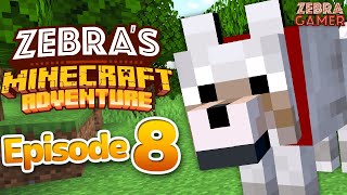 Zebras Minecraft Adventure Part 8  Taming a Wolf [upl. by Anirbed99]