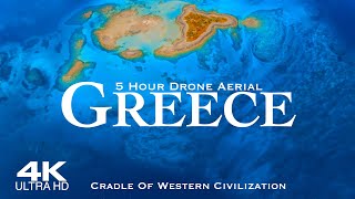 4K Best of GREECE 2024 🇬🇷 5 HOUR Drone Aerial  Ελλάδα [upl. by Kelton]