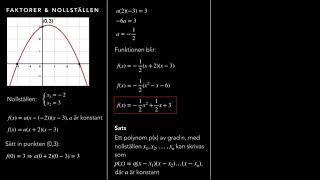 Faktorer och nollställen Matte 3C [upl. by Jyoti]