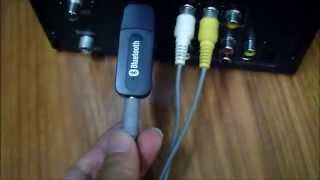 Bluetooth music receiver USB change your sound system to wireless speaker [upl. by Ardie478]