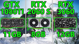 GTX 1080 TI vs RTX 2060 Super vs RTX 3060  9 Games tested on 1080P [upl. by Ranson]