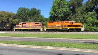 First Coast Railroad from Yulee to Amelia [upl. by Sapienza]