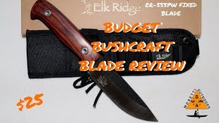 Elk Ridge Bushcraft Budget Knife Review [upl. by Ahsiaa153]