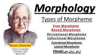 Morphology in Linguitisc in UrduHindi l Types of Morpheme l Free and Bound  Lexical Morphemes [upl. by Kozloski396]