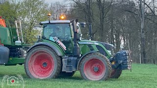 Sproeien  loonbedrijf Stassen  Fendt 516 amp Amazone sproeier [upl. by Daffy]