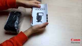 Unboxing Canon Speedlite 430EX II Распаковка Обзор reviev  1080p [upl. by Decamp163]