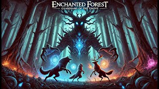 AIGenerated Animated Fantasy Short  Guardians of the Grove Enchanted Forest Adventure [upl. by Tut896]