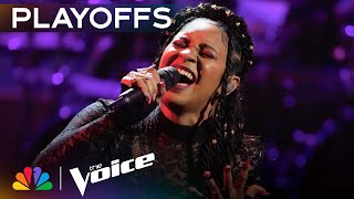 AZÁNs Talent Is Undeniable on Miguels quotAdornquot  The Voice Playoffs  NBC [upl. by Keryt]