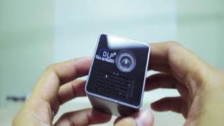 REVIEW DLP P1 Simplified Micro Portable Projector Unboxing Hellotronics [upl. by Phia114]