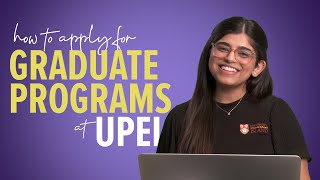 Apply to Graduate Programs at UPEI [upl. by Assened]