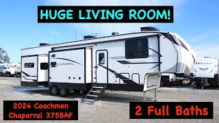 The PERFECT 2 Bedroom Fifth Wheel 2024 Chaparral 375BAF [upl. by Yuria]