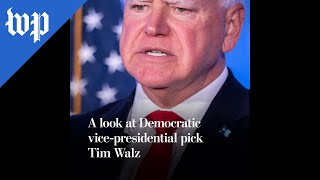 A look at Democratic vicepresidential pick Tim Walz [upl. by Cristobal]