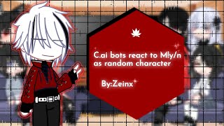 CAI BOTS REACT TO MALE YN AS A RANDOM CHARACTER🍁 BY ZEINX READ DESCRIPTION [upl. by Meill]