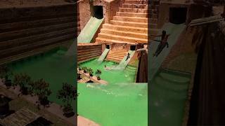 To Slaid swimming pool and mini garden and house  buildingyoutubeshorts ytshortsshortsyoutube [upl. by Eamaj862]