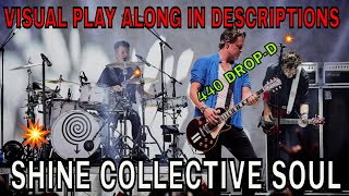 shine guitar backing track Collective Soul No Electric Guitar  Vocals 440 Dropd [upl. by Nedap]