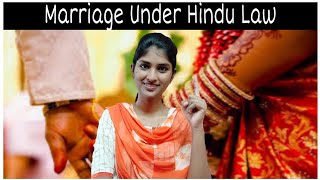 Marriage under Hindu Law  Hindu Law  Family Law 1 in tamil  Legal Knowledge  Tamil Lecture [upl. by Lenox507]