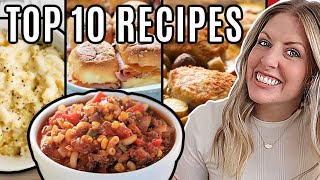 10 of the EASIEST Weeknight Meals  BEST Recipes for Dinner [upl. by Eleira331]