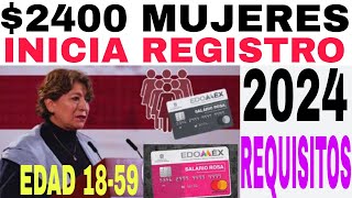 🤑2400 Todas MUJERES Nuevo APOYO 2024 REQUISITOS Y REGISTRO [upl. by Belldas]