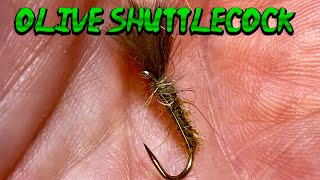 Fly Tying  How to tie the Olive Shuttlecock [upl. by Aihpos529]