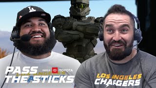 Pass The Sticks The Team Gets Personal Playing Halo  LA Chargers [upl. by Palila]