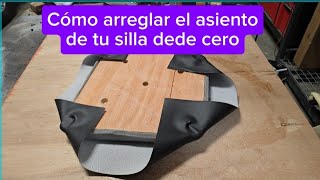 Tapicería para aficionados Como reparar tu SILLA DE COMEDEDOR [upl. by Ellehs]