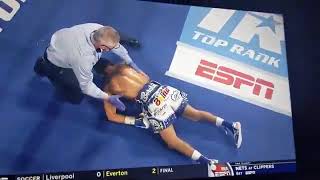 Oscar Valdez BRUTAL KNOCKOUT vs Miguel Berchelt  Fight Highlights KO Knocked out cold [upl. by Kristan]