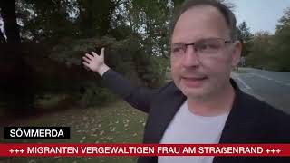 Messerstecher Vergewaltiger jetzt auch in Sömmerda An alle die CDU gewählt haben [upl. by Holmann]