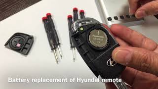 How to replace 2017 Hyundai Elantra Remote Battery [upl. by Ianteen]