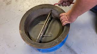 Machining and refurbishing a 12 inch check valve part 1 the disassembly and inspection [upl. by Nonnarb619]