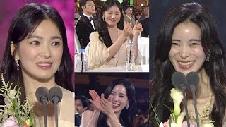 Song Hye Kyo and Lim Ji Yeon Mention Each Other at Baeksang Arts Awards 2023 [upl. by Eelrehpotsirhc955]