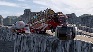 Passengers dont make sense l Bus passes worlds most dangerous steep road eps 5  ETS 2 [upl. by Syah]