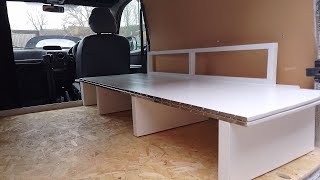 Citroen Berlingo Van project  New build SofaDouble bedStorage [upl. by Eyoj]