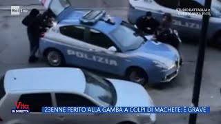 23enne ferito a colpi di machete è grave  La Vita in Diretta 19032024 [upl. by Attolrac]