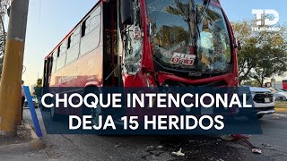 Choque intencional de camiones deja 15 heridos en Guadalajara [upl. by Tizes754]