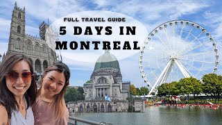 5 DAYS IN MONTREAL 🇨🇦  Full Travel Itinerary  A Day in Quebec City Vlog [upl. by Anuahsat]