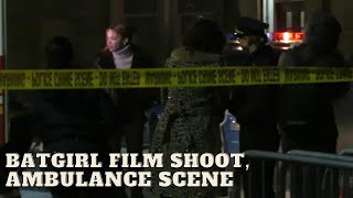 Batgirl Filming In Glasgow  Ambulance Scene With Leslie Grace and Ivory Aquino [upl. by Gnirol]