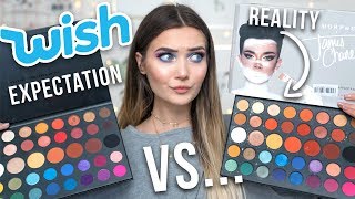 I BOUGHT A FAKE JAMES CHARLES PALETTE ON WISH REAL VS FAKE [upl. by Peppel618]