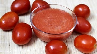 How to make tomato puree  Quick and easy tomato puree recipe [upl. by Kaine]