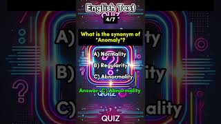 English Synonym Quiz  Improve Vocabulary puzzle english englishgrammar englishspeaking shorts [upl. by Valerian187]