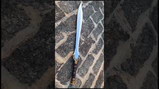 Forging a Spartan Sword from a Rusted Chain  Laconian Blade Resurrection diy blacksmith handmade [upl. by Hagi334]