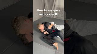 How to escape a headlock in BJJ bjj bjjforeveryone jiujitsu grappling bjj4ever [upl. by Anneehs114]