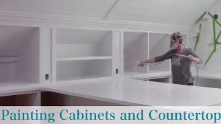 Painting Cabinets and Countertop [upl. by Ximenez]