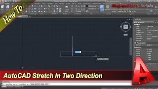 Autocad Tutorial Dynamic Block Stretch In Two Direction [upl. by Ahsenrat922]