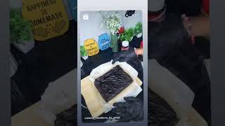 Eggless Crinkle top Brownie cake homemade brownie homebaker food [upl. by Hannaj]