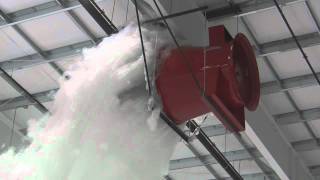 Aircraft Hangar Foam Fire Suppression Test  Prince Georgewmv [upl. by Lemert]