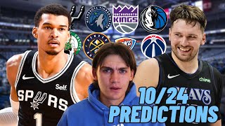 NBA THURSDAY 1024 PREDICTIONS amp BEST BETS [upl. by Inaej]